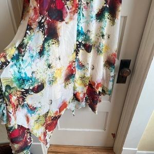 Beautiful handkerchief hem a-line dress